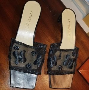 Bottega Veneta Sheer, Embroidered Slides